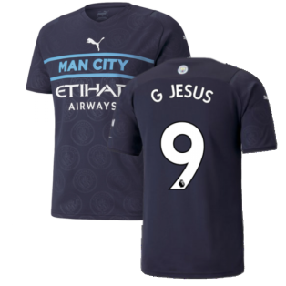 2021-2022 Man City Third Shirt (G JESUS 9)