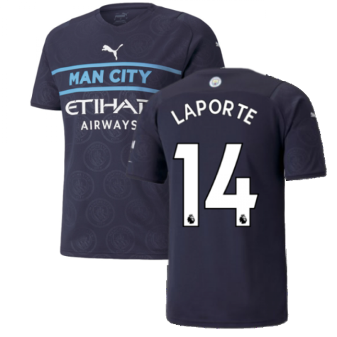 2021-2022 Man City Third Shirt (LAPORTE 14)