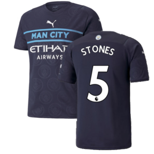 2021-2022 Man City Third Shirt (STONES 5)