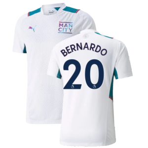 2021-2022 Man City Training Shirt (White) (BERNARDO 20)