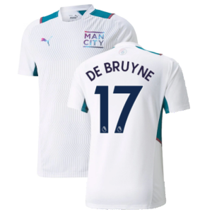 2021-2022 Man City Training Shirt (White) (DE BRUYNE 17)