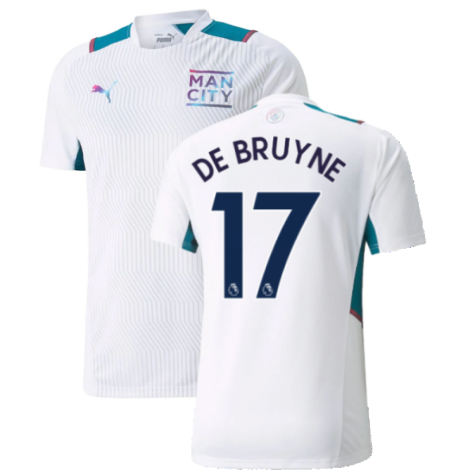 2021-2022 Man City Training Shirt (White) (DE BRUYNE 17)
