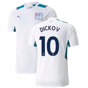 2021-2022 Man City Training Shirt (White) (DICKOV 10)