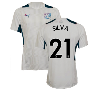 2021-2022 Man City Training Shirt (White) - Kids (SILVA 21)