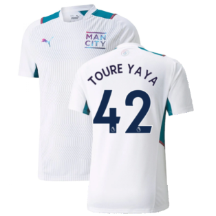 2021-2022 Man City Training Shirt (White) (TOURE YAYA 42)
