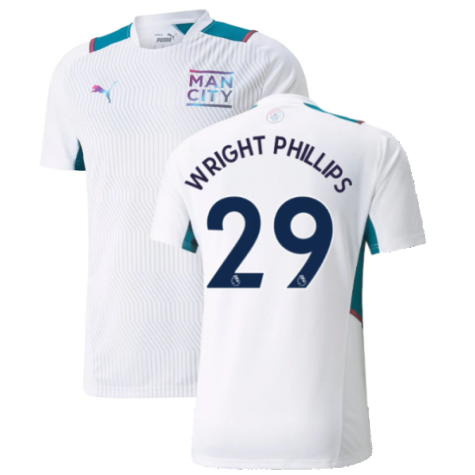2021-2022 Man City Training Shirt (White) (WRIGHT PHILLIPS 29)