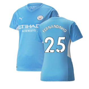 2021-2022 Man City Womens Home Shirt (FERNANDINHO 25)