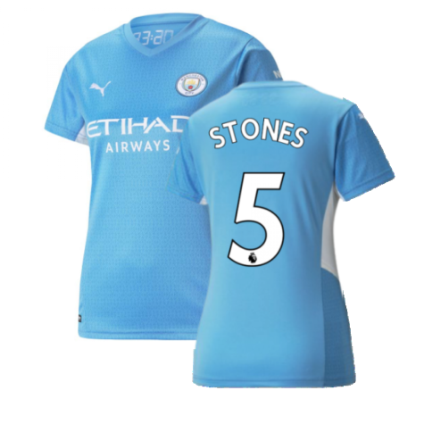 2021-2022 Man City Womens Home Shirt (STONES 5)