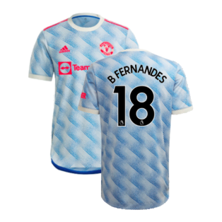 2021-2022 Man Utd Authentic Away Shirt (B FERNANDES 18)