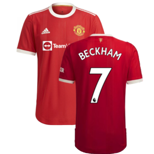 2021-2022 Man Utd Authentic Home Shirt (BECKHAM 7)