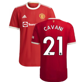 2021-2022 Man Utd Authentic Home Shirt (CAVANI 21)