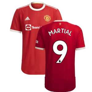 2021-2022 Man Utd Authentic Home Shirt (MARTIAL 9)