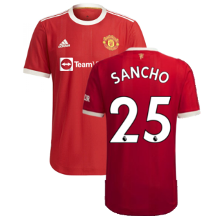 2021-2022 Man Utd Authentic Home Shirt (SANCHO 25)