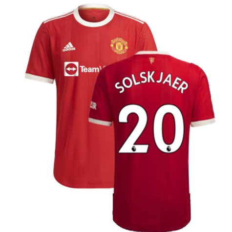 2021-2022 Man Utd Authentic Home Shirt (SOLSKJAER 20)