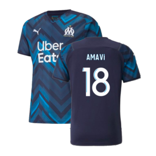 2021-2022 Marseille Authentic Away Shirt (AMAVI 18)