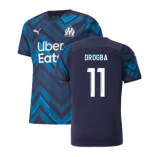 2021-2022 Marseille Authentic Away Shirt (DROGBA 11)