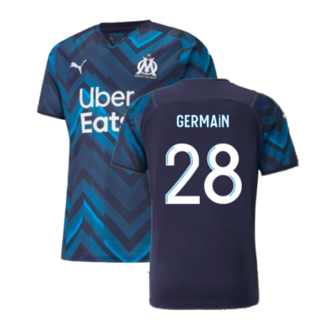 2021-2022 Marseille Authentic Away Shirt (GERMAIN 28)