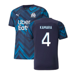 2021-2022 Marseille Authentic Away Shirt (KAMARA 4)