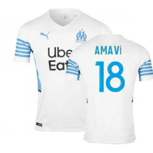2021-2022 Marseille Authentic Home Shirt (AMAVI 18)