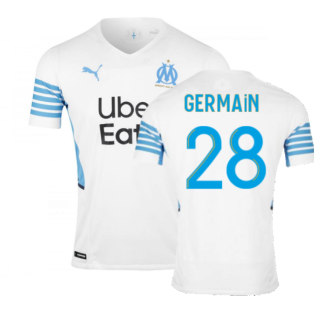 2021-2022 Marseille Authentic Home Shirt (GERMAIN 28)