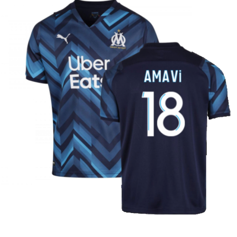 2021-2022 Marseille Away Shirt (Kids) (AMAVI 18)