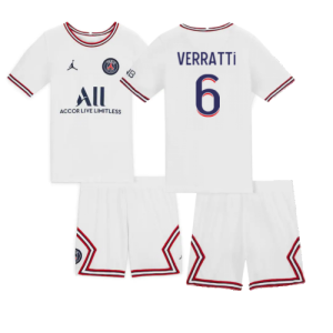 2021-2022 PSG Little Boys Fourth Kit (VERRATTI 6)