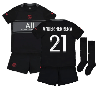 2021-2022 PSG Third Mini Kit (ANDER HERRERA 21)