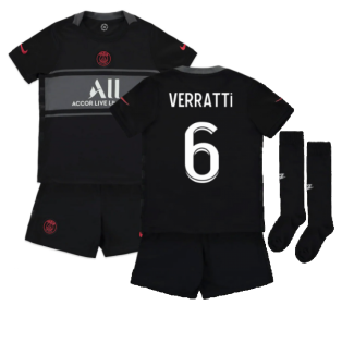 2021-2022 PSG Third Mini Kit (VERRATTI 6)