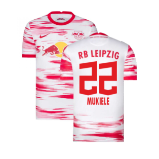 2021-2022 Red Bull Leipzig Home Shirt (White) (MUKIELE 22)