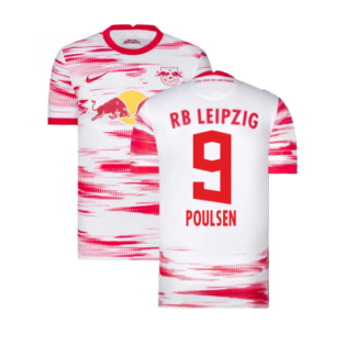 2021-2022 Red Bull Leipzig Home Shirt (White) (POULSEN 9)