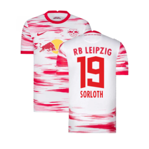 2021-2022 Red Bull Leipzig Home Shirt (White) (SORLOTH 19)