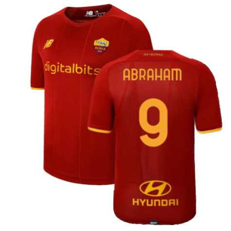 2021-2022 Roma Home Shirt (Kids) (ABRAHAM 9)