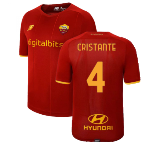 2021-2022 Roma Home Shirt (Kids) (CRISTANTE 4)