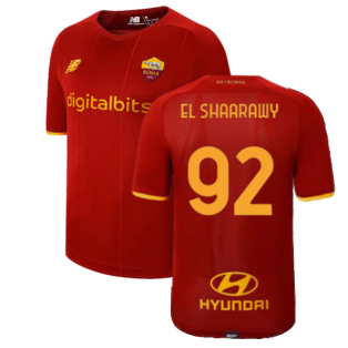 2021-2022 Roma Home Shirt (Kids) (EL SHAARAWY 92)