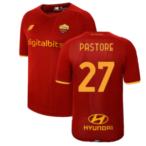 2021-2022 Roma Home Shirt (Kids) (PASTORE 27)