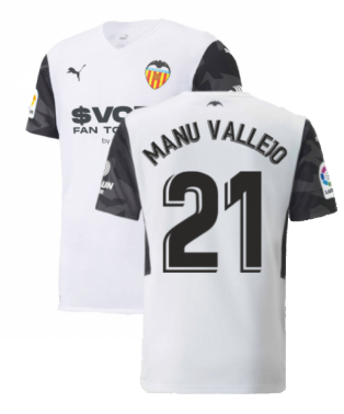 2021-2022 Valencia Home Shirt (Kids) (MANU VALLEJO 21)
