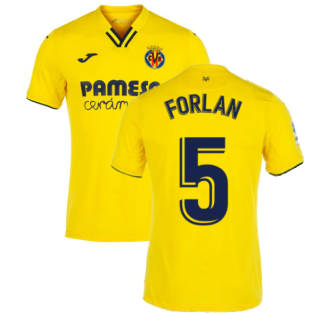 2021-2022 Villarreal Home Shirt (FORLAN 5)