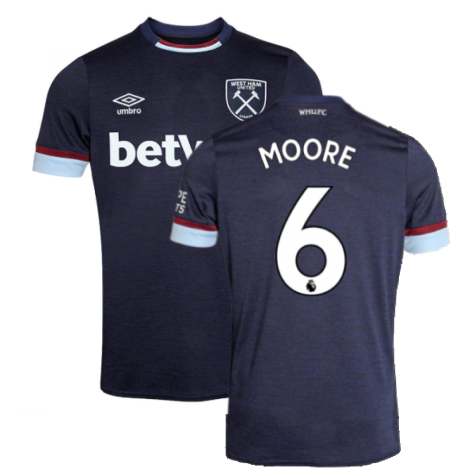 2021-2022 West Ham Third Shirt (MOORE 6)