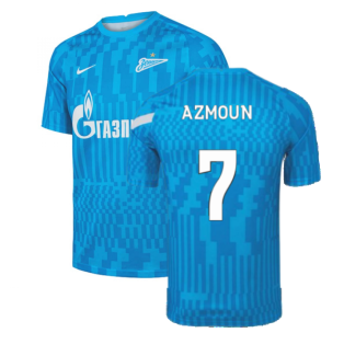 2021-2022 Zenit Pre-Match Training Shirt (Blue) (AZMOUN 7)