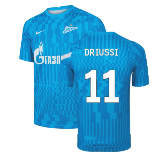 2021-2022 Zenit Pre-Match Training Shirt (Blue) (DRIUSSI 11)