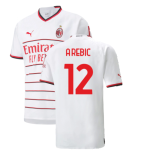 2022-2023 AC Milan Authentic Away Shirt (A.REBIC 12)