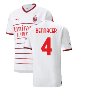 2022-2023 AC Milan Authentic Away Shirt (BENNACER 4)