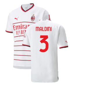 2022-2023 AC Milan Authentic Away Shirt (MALDINI 3)
