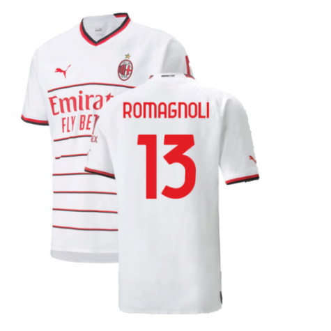 2022-2023 AC Milan Authentic Away Shirt (ROMAGNOLI 13)