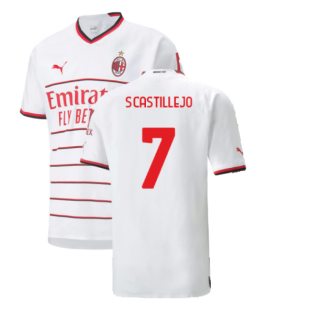2022-2023 AC Milan Authentic Away Shirt (S CASTILLEJO 7)