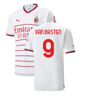 2022-2023 AC Milan Authentic Away Shirt (VAN BASTEN 9)