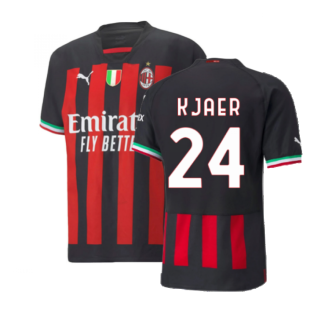 2022-2023 AC Milan Authentic Home Shirt (KJAER 24)
