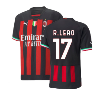 2022-2023 AC Milan Authentic Home Shirt (R LEAO 17)