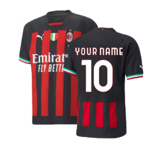 2022-2023 AC Milan Authentic Home Shirt