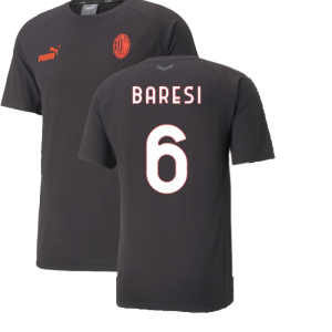 2022-2023 AC Milan Casuals Tee (Black) (BARESI 6)